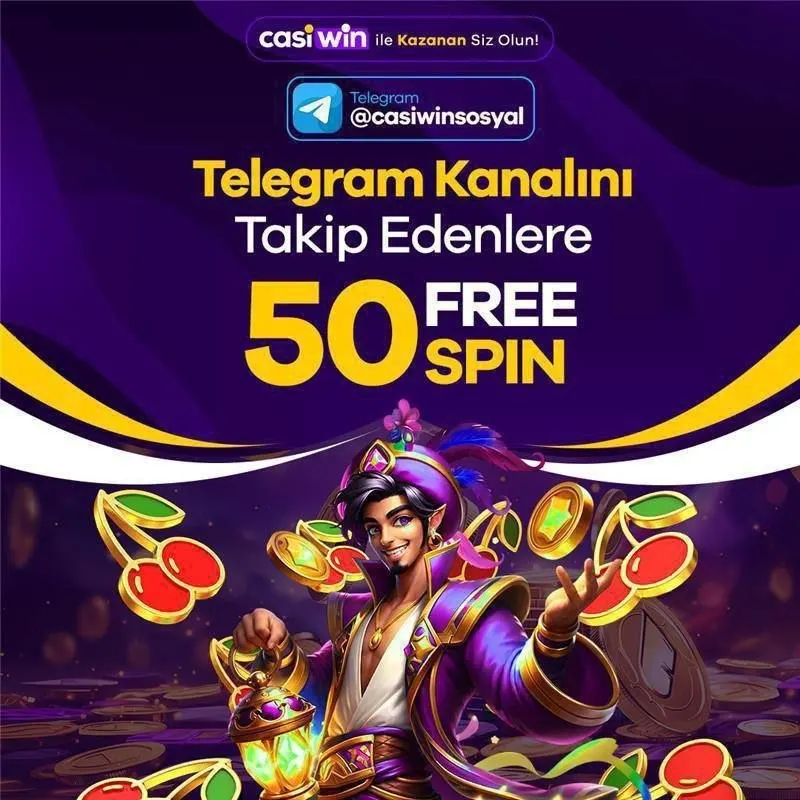 Casiwin Telegram: Telegram Kanalımızı Takip Et 50 Freespin Kazan ✅ Bonusu alabilmek için yapmanız…