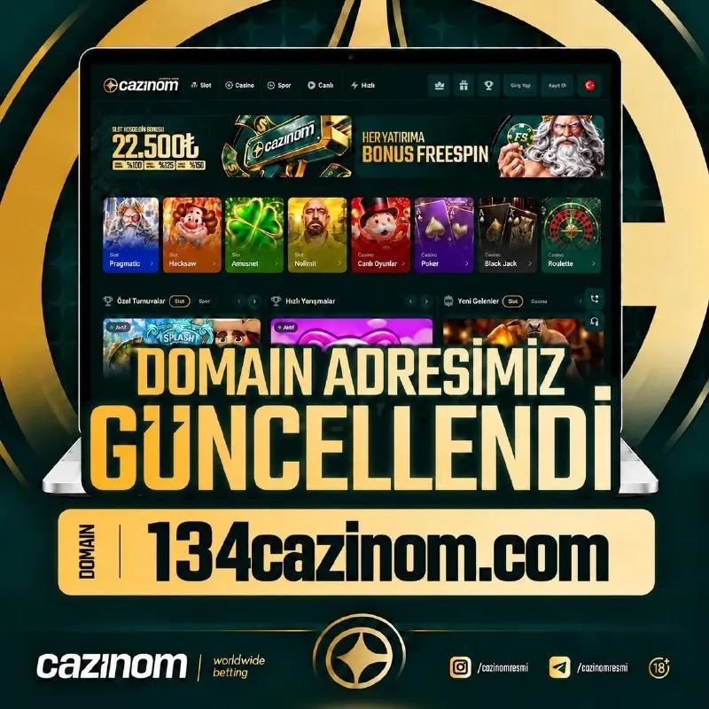 Cazinom Telegram: 🆕 GİRİŞ ADRESİMİZ GÜNCELLENDİ! 🔗 Yeni giriş adresimiz: 134cazinom.com ✅…