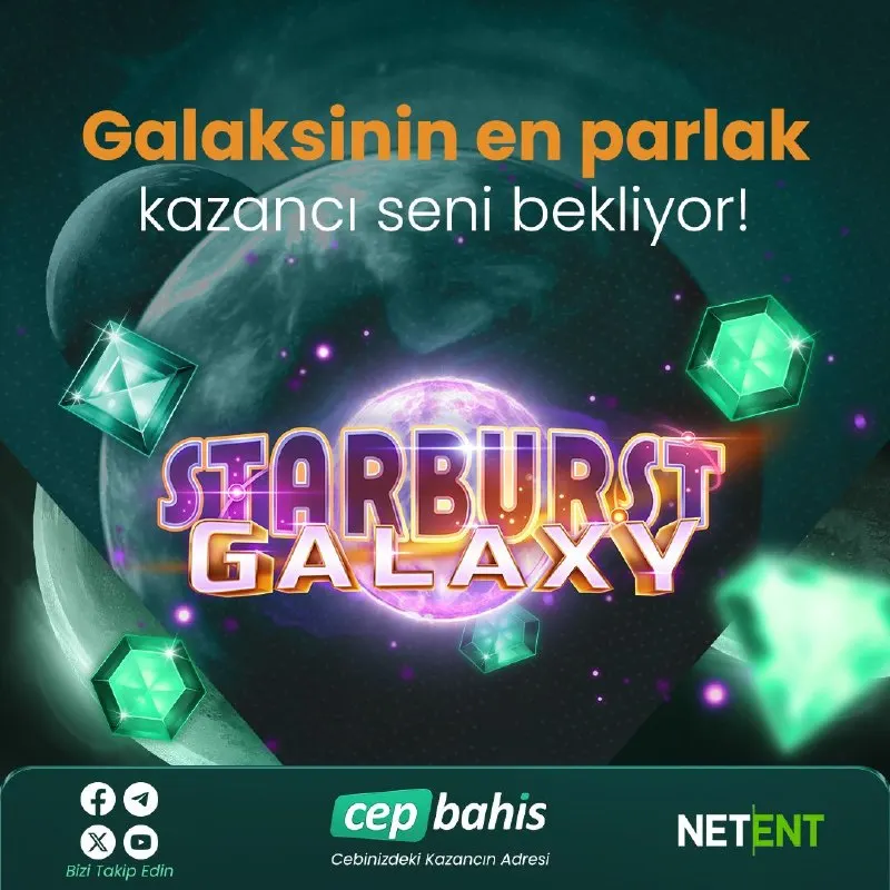 Cepbahis Telegram: 🚀 Cepbahis’te heyecan dolu casino oyunu Starburst Galaxy’yi deneyimle! ⭐️…