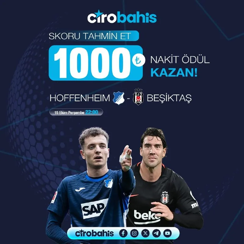 Cirobahis Telegram: ❗️❗️❗️❗️❗️❗️ 🔔SKOR TAHMİN ETKİNLİĞİ!!!🔔 🎉Karşılaşma skorunu doğru tahmin eden…
