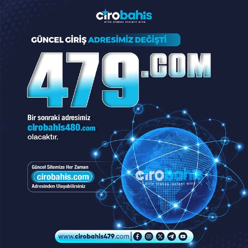 Cirobahis Telegram: 🔗Ciro Bahis Güncel Giriş: https://www.cirobahis479.com/ 🔣Güncel giriş adresimiz…