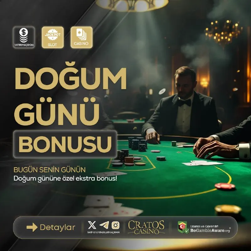 Cratos Casino Telegram: 👑 🟡🟡🟡🟡🟡🟡👑 🎉DOĞUM GÜNÜNE ÖZEL SÜRPRİZ BONUS! 🎉 🟡🟡🟡 TL nakit bonus sizi bekliyor…