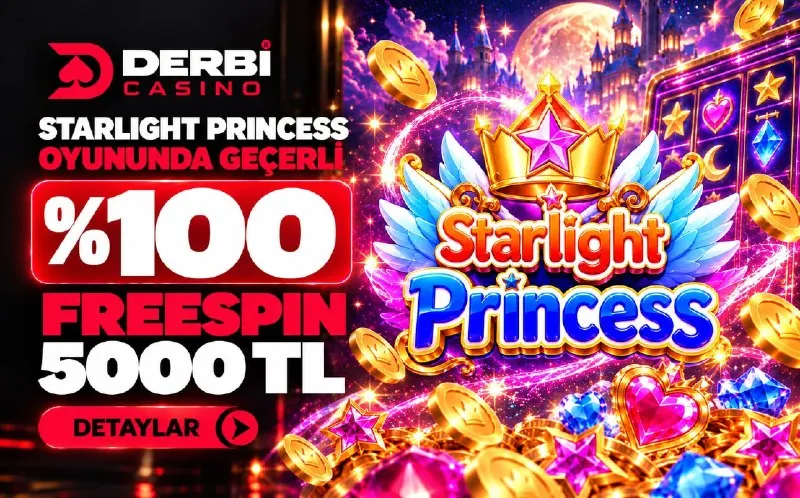 Derbi Casino Telegram: 👍 💯 FREESPIN STARLIGHT 5️⃣0️⃣0️⃣0️⃣TL BONUS! 💛 Kampanyadan yararlanabilmek için…