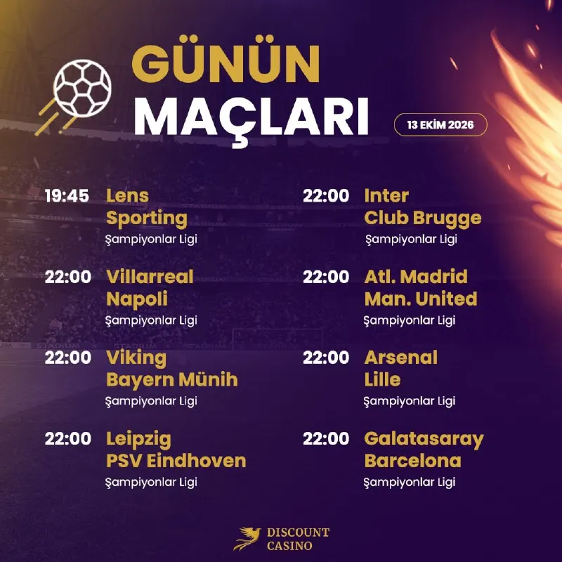 Discount Casino Telegram: ⚽️ Sahada rekabet kızışırken her an yeni fırsatlar doğuyor! Discount Casino’da…
