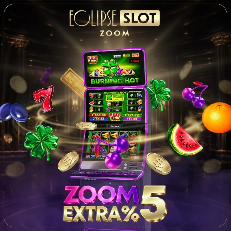 Eclipsebet Telegram: 😄🙃 SLOT ZOOM EXTRA %5 Slot ZOOM heyecanını yaşayın, harcadığınız zamanı ekstra…