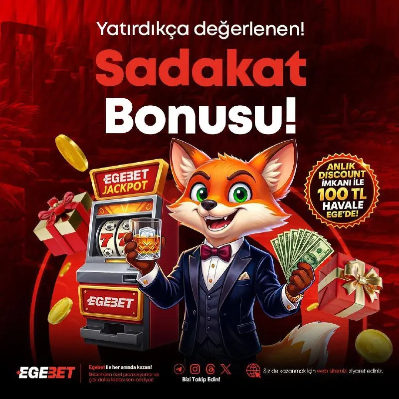 Egebet Telegram: 💰EGEBET’TE YATIRIMLARINIZ DEĞERLİ! 🤝Yatırdıkça değerlenen sadakat bonus…