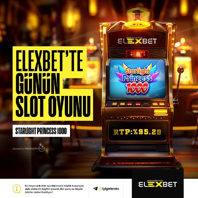 Elexbet Telegram: 🎰 Günün en çok kazandıran slot oyunu sahnede! 👑 Starlight Princess 1000 ile…