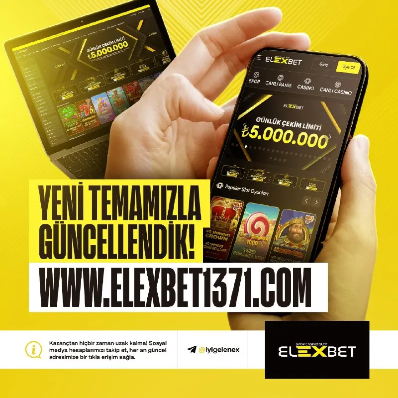 Elexbet Telegram: ✅ GÜNCEL ADRESİMİZDE HİZMET VERMEYE DEVAM EDİYORUZ! 👑 Kazanmaya…