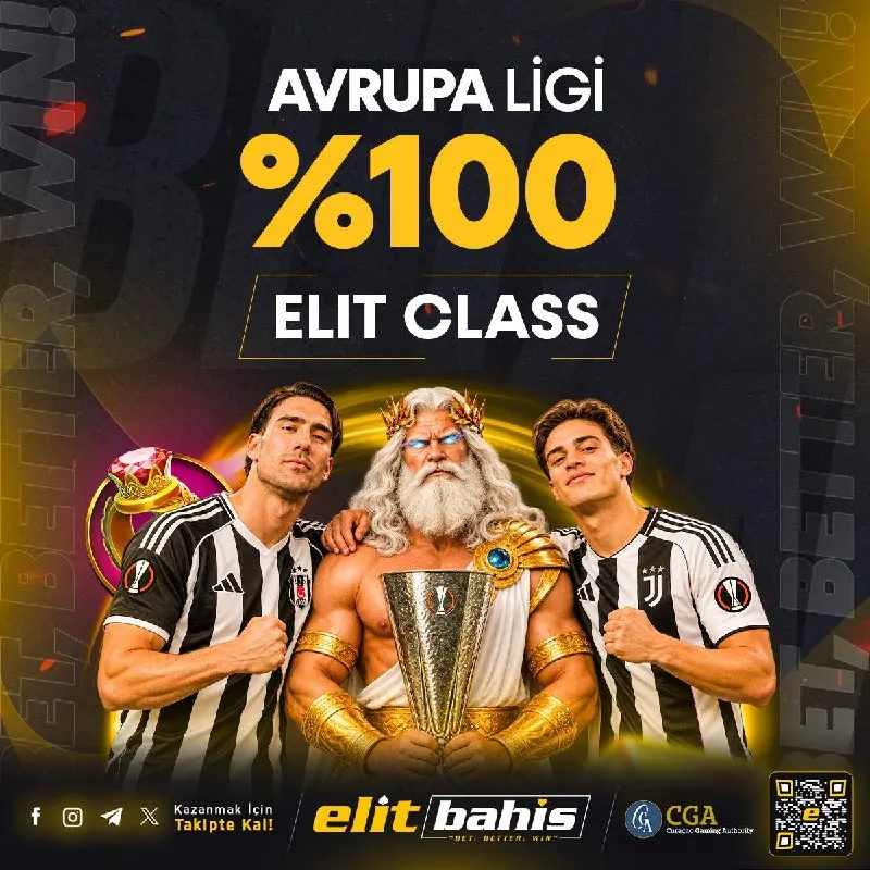 Elitbahis Telegram: 🏆 AVRUPA LİGİ’NDE ELİT CLASS FIRSATI! 🔥 Avrupa Ligi heyecanı başlarken, %100…