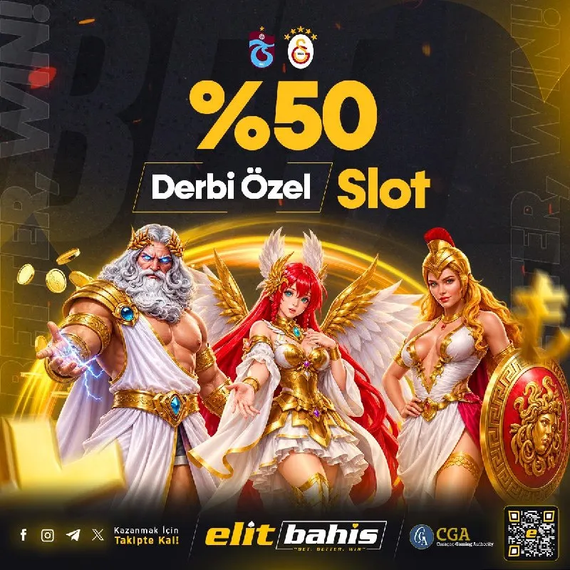 Elitbahis Telegram: 🔥 DERBİYE ÖZEL %50 SLOT FIRSATI! 🎰 Trabzonspor 🆚 Galatasaray derbi heyecanına…