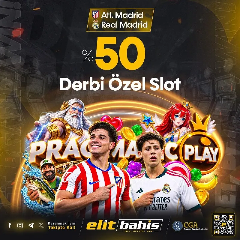 Elitbahis Telegram: 🔥 DERBİYE ÖZEL %50 SLOT BONUS FIRSATI! 🎰 ✔️Atl.Madrid 🆚 Real Madrid derbi…
