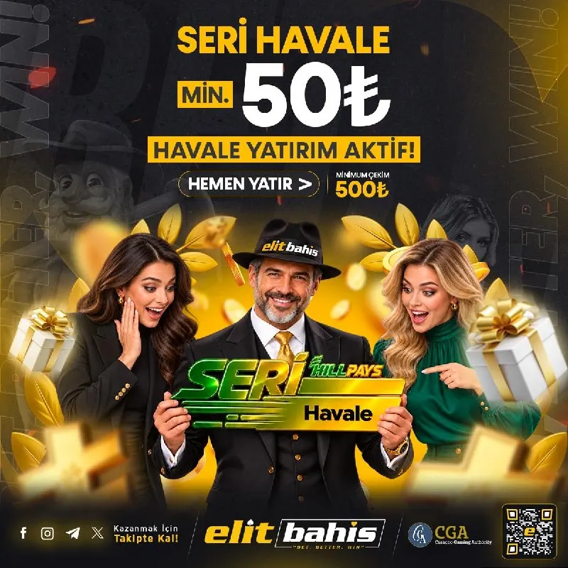 Elitbahis Telegram: 🔼SeriHavale ile 50₺ Yatırım Yapabilirsiniz! ⭐️Elitbahis’te yatırım yapmak şimdi…