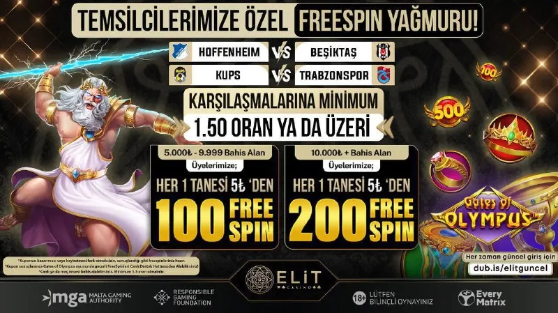 ElitCasino Telegram: ⚽️ Temsilcilerimize Özel FreeSpin Yağmuru! ✅ Kuponun kazanması veya kaybetmesi…