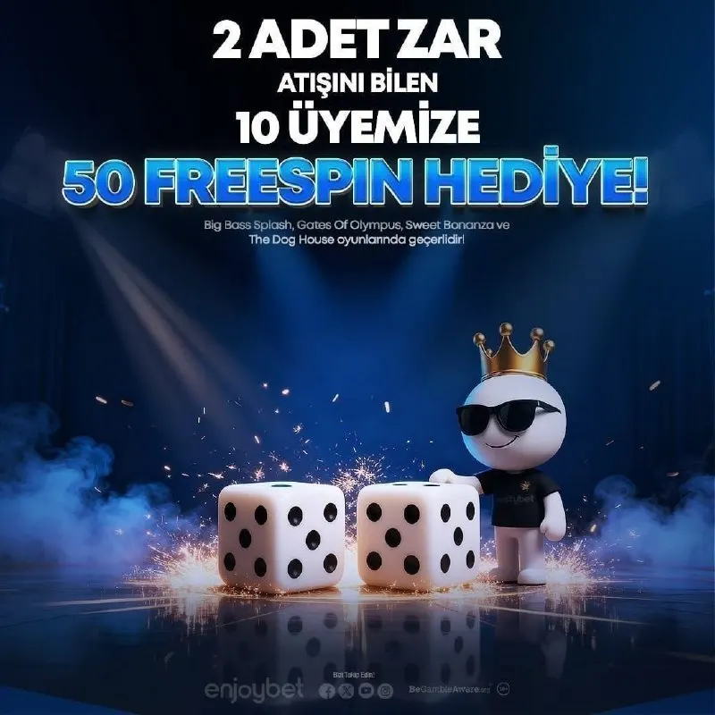 Enjoybet Telegram: 🤩🤩🤩🤩🤩🤩🤩🤩 🤩🤩🤩🤩🤩🤩 🎲 EnjoyBet'te 2'Li Zar Etkinliği Zamanı 🎲 ⛈ 22:30'da Yapılacak…
