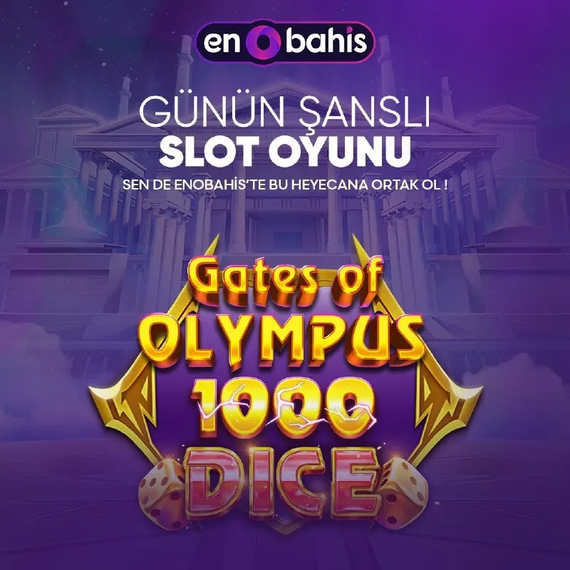 Enobahis Telegram: 🎁 Günün Oyunu 🎲⚡️ GATES OF OLYMPUS 1000 DICE ⚡️ 🎲 EnoBahis farkı ile güzel…
