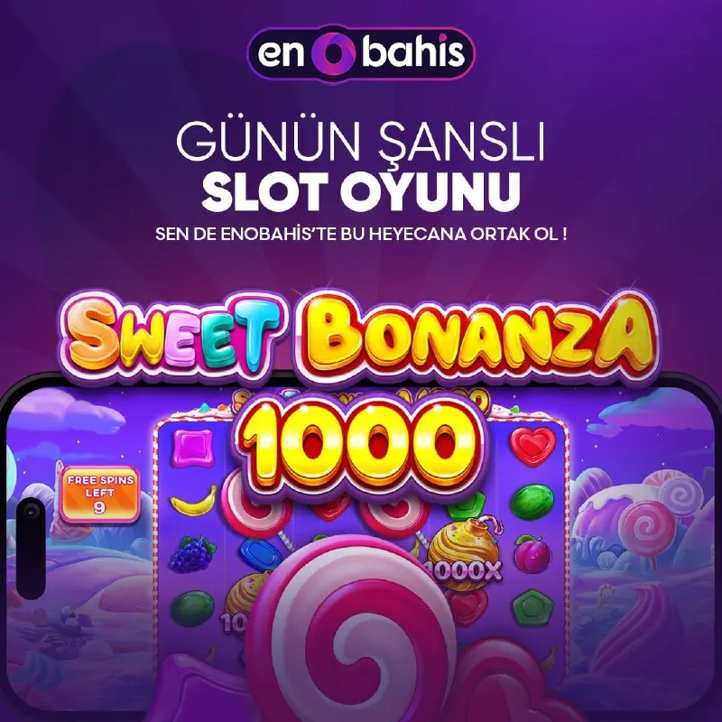 Enobahis Telegram: 🎁 Günün Oyunu 🍭 SWEET BONANZA 1000 🍭 ve EnoBahis farkı ile güzel kazançlar elde…