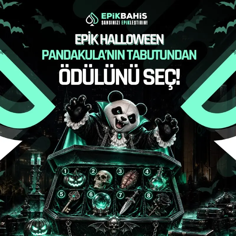 Epikbahis Telegram: 😍😍😍😍😍😍 İLE HALLOWEEN ÖDÜLÜNÜ PANDAKULA'DAN SEÇ! ⚰️ Pandakula gizemli tabutunu…