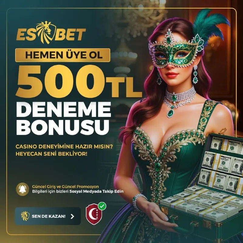 Esbet Telegram: 👑ESBET’TEN 500 TL DENEME BONUSU! HEMEN ÜYE OL, CASİNO HEYECANINA SEN DE KATIL!…