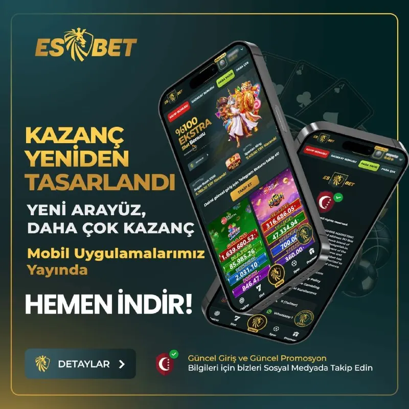 Esbet Telegram: 👑 VIP DENEYİM ARTIK CEBİNİZDE.👑 ✨ Yeni mobil uygulamamızla✨ ayrıcalıkları her…