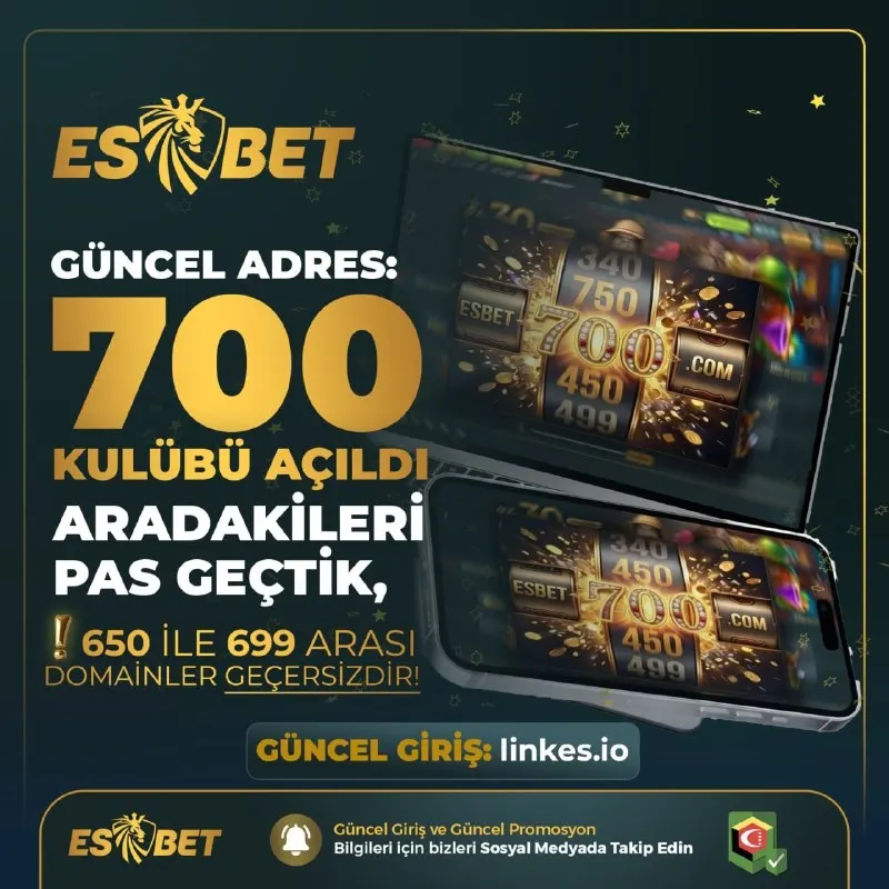 Esbet Telegram: 🔒DİKKAT! BİR SONRAKİ ADRES 700 OLACAKTIR! 📍SADECE GÜNCEL ESBET ADRESİNİ KULLAN!…