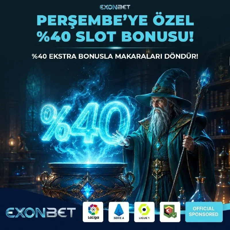 Exonbet Telegram: ✨ PERŞEMBE’YE ÖZEL %40 SLOT BONUSU Perşembe gününü avantajla karşıla…