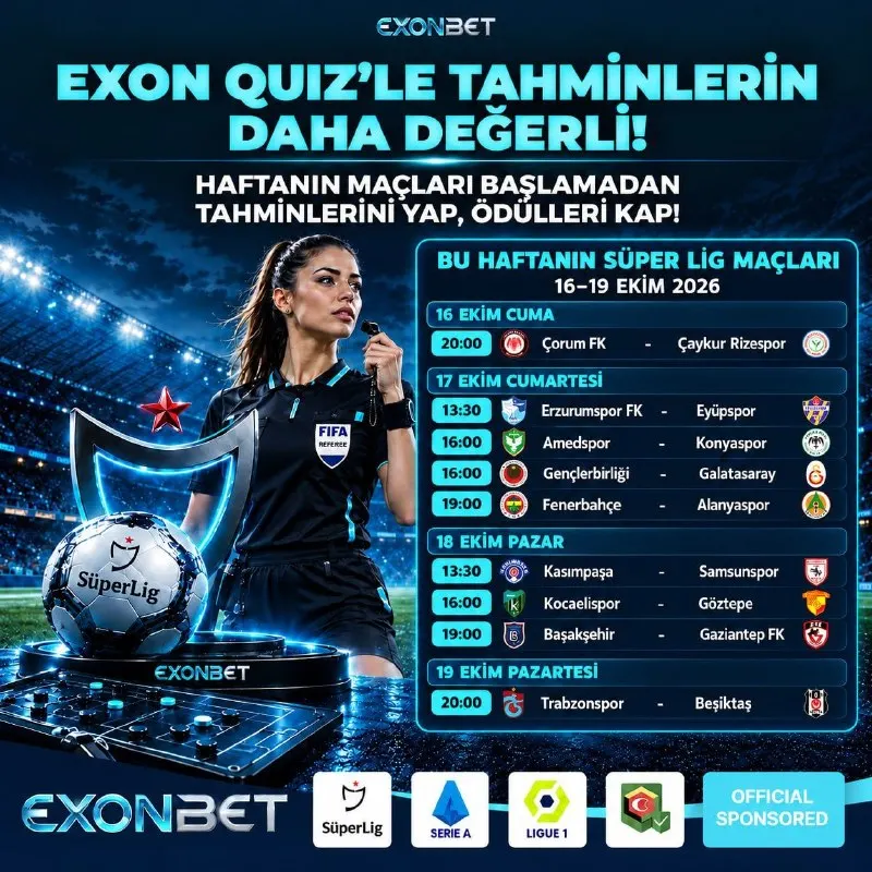 Exonbet Telegram: 🏆 EXON QUIZ’DE ZİRVE MÜCADELESİ BAŞLADI! 🎯 EXON QUIZ ile maçlar başlamadan…
