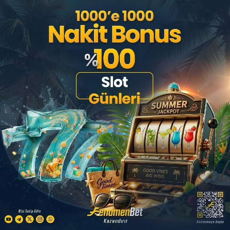 Fenomenbet Telegram: 🚨 Çevrim şartı olmadan %100 Nakit Bonus! Bugün yatır, bugün kazan! 💰 1.000 TL…