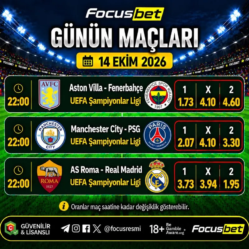 Focusbet Telegram: ❤️😄😄❤️😍 ⚽️ Günün nefes kesen karşılaşmaları focusbet'te! 🔥 🏆 Futbolun…
