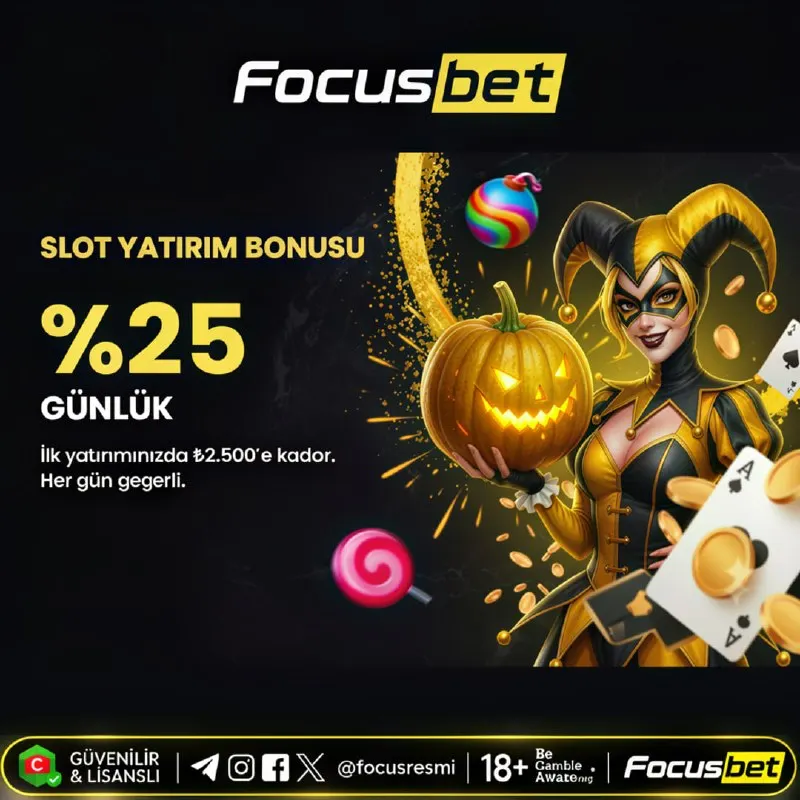 Focusbet Telegram: 👍☺️❤️🙄😯 🎰 Slot’ta Günlük 🔣 2️⃣5️⃣ Bonus Fırsatı! 🎯 Renkli oyunlar, yüksek…