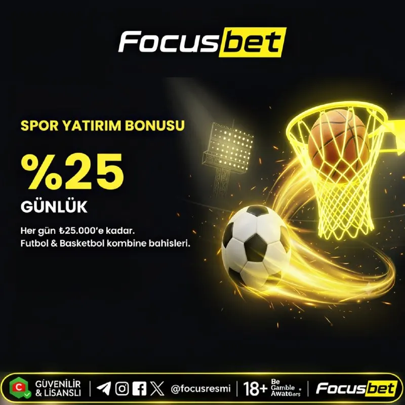 Focusbet Telegram: 👍☺️❤️🙄😯 🏆 Spor’da 💙 🩵 💙 Bonus Fırsatı! 💳 Yatırımına 25.000 TL’ye kadar ekstra…