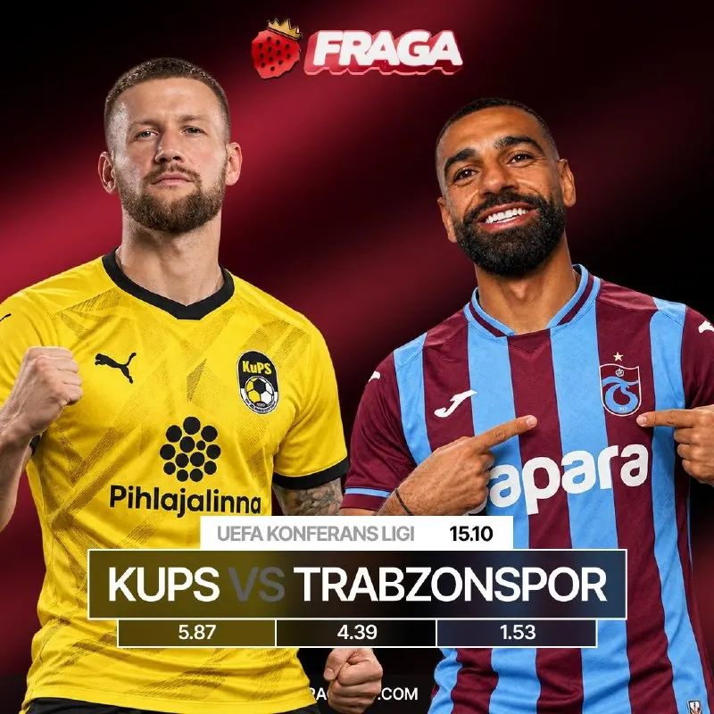 Fragabet Telegram: 🔥 Bugün UEFA Konferans Ligi’nde KuPS, Trabzonspor’u konuk ediyor! 🚀…
