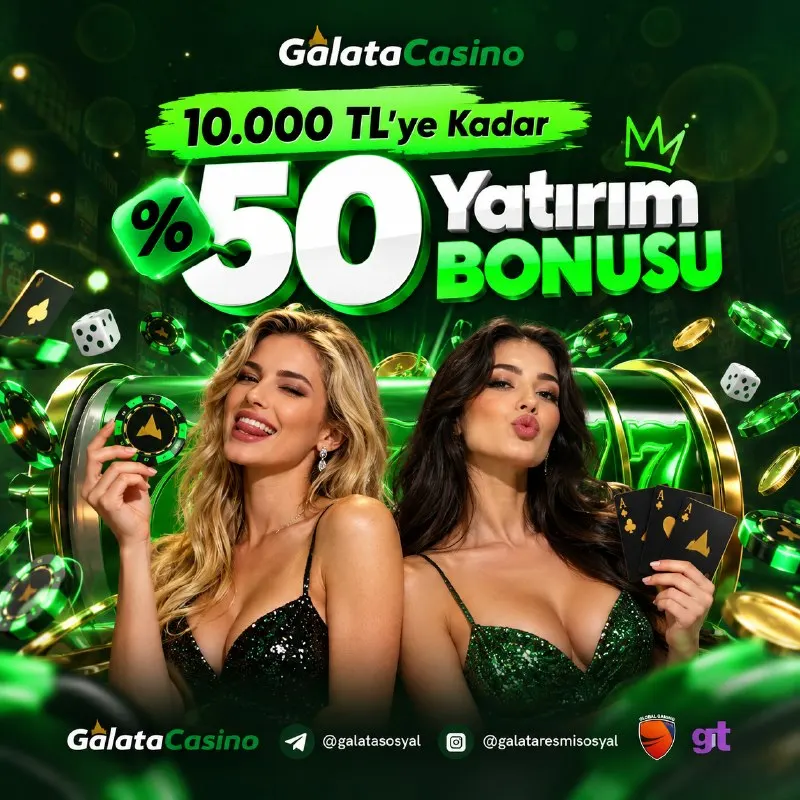 Galata Casino Telegram: 💚 GalataCasino’da Bonus Fırsatı! 👑 🔥 10.000 TL’ye Kadar %50 Yatırım Bonusu! 💸…