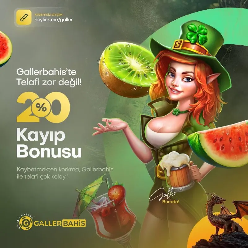 Galler Bahis Telegram: 📣 %20 Kayıp Bonusu ile Kayıplarını Kazanca Dönüştür! 🍬 Kayıp Bonusunu al arkana…