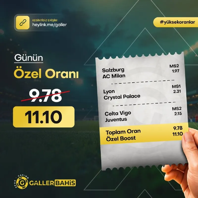 Galler Bahis Telegram: 🔥 GallerBahis’te Bugün Kazanmanın Tam Zamanı! 🔥 🚀Bugün için Özel Oran: 11.10 🚀…
