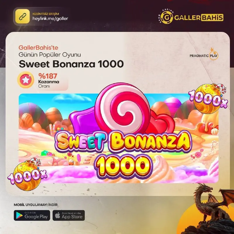 Galler Bahis Telegram: 🎰 GallerBahis’te günün popüler oyunu ➡️ Sweet Bonanza 1000 👈 ➡️ GallerBahis…