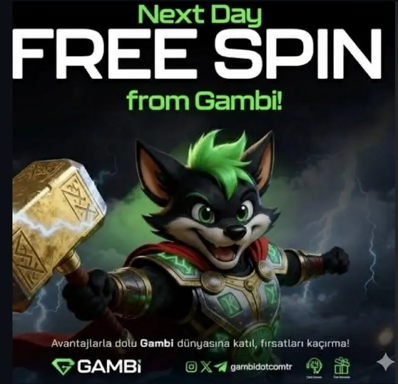 Gambi Telegram: 🎰✨ NEXT DAY FREESPINS! ✨🎰 💎 Multiply your slot winnings and take your luck to…