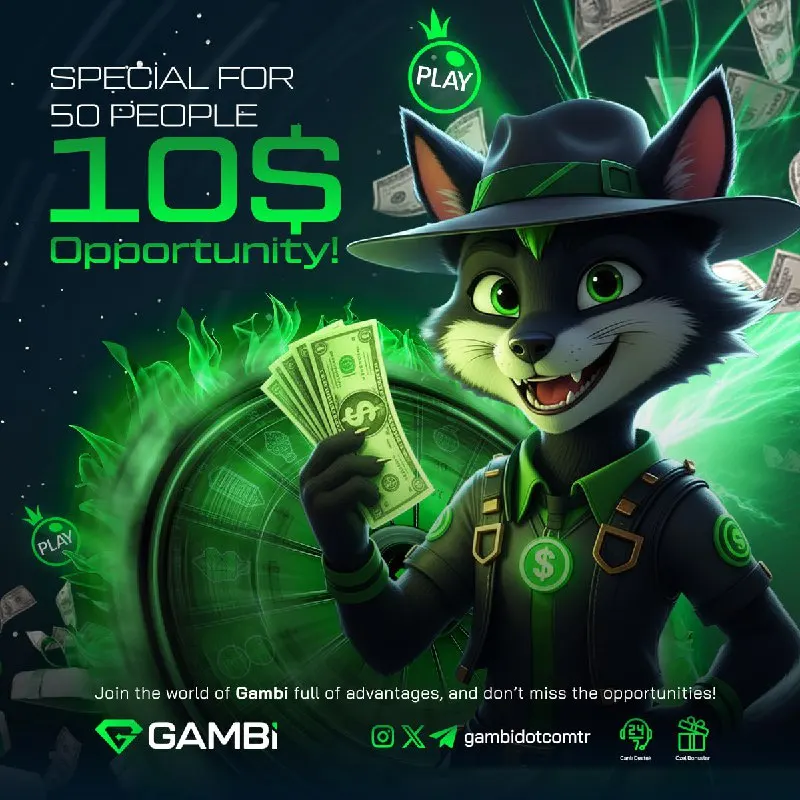Gambi Telegram: 🎁 Exclusive $10 Bonus for the First 50 Players Only! 🎁 Play with $10 on…