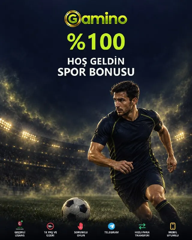 Gamino Telegram: ⚽ %100 HOŞ GELDİN SPOR BONUSU 💳 İlk yatırımınıza %100 bonus. 💰 Minimum yatırım…