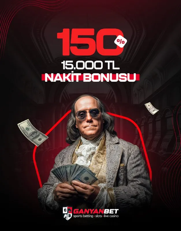 Ganyanbet Telegram: 💎 KRİPTO'YA ÖZEL %150 NAKİT BONUS! 💎 🚀 10.000₺ yatır, +15.000₺ bonus — 25.000₺…