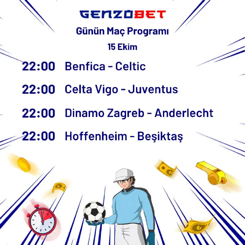 Genzobet Telegram: 🏆 15 Ekim akşamı heyecan dolu karşılaşmalar Genzobet adresinde! Benfica…