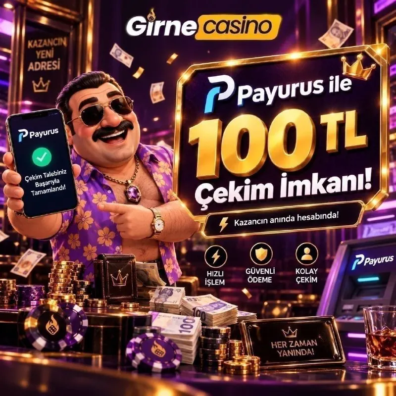 Girne Casino Telegram: 🔤100TL ANLIK ÇEKİM GİRNECASİNO'DA ​💰Payurus kullanarak elde ettiğiniz 100 TL ve…