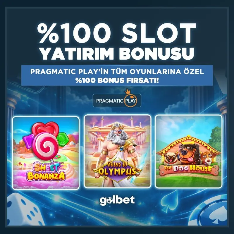 Golbet Telegram: 🌵🎄🌛🦇🐺 Pragmatic Play’in tüm slotlarında %100 bonus fırsatı! %100 Yatırım Bonusu…