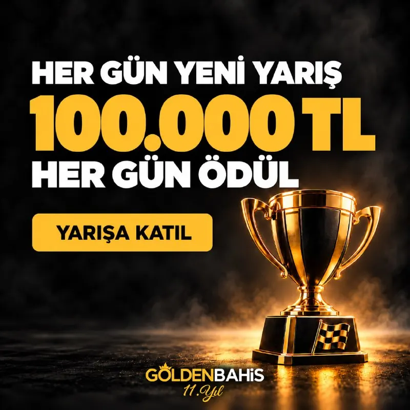 Goldenbahis Telegram: 🆘 GOLDENBAHİS’TE HER GÜN YENİ YARIŞ, HER GÜN YENİ ÖDÜL! 😎Slot oyunlarında…