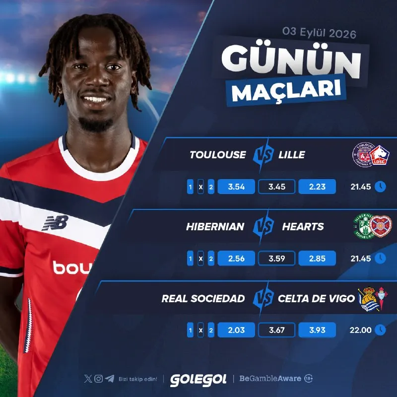 Golegol Telegram: 🅰🅰🅰🅰🅰 🅰🅰🅰🅰🅰🅰🅰 ⚽️ TOULOUSE- LILLE ⚽️ HIBERNIAN - HEARTS ⚽️ REAL SOCIEDAD - CELTA…