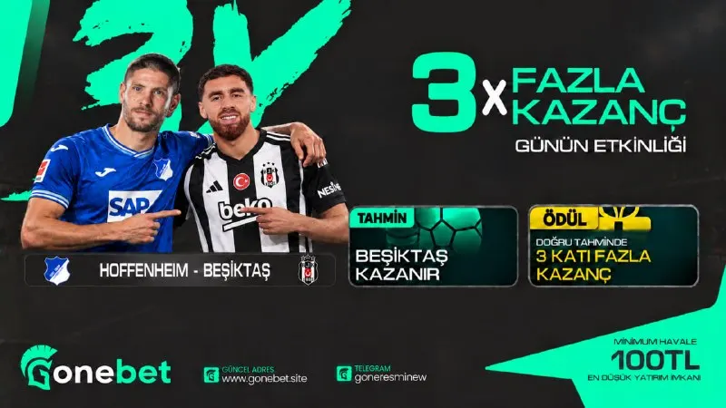 Gonebet Telegram: 🔥 3 KATI FAZLA ÇEKİM YAP 🇪🇺 Temsilcimizin Avrupa Ligi mücadelesinde kazancın…