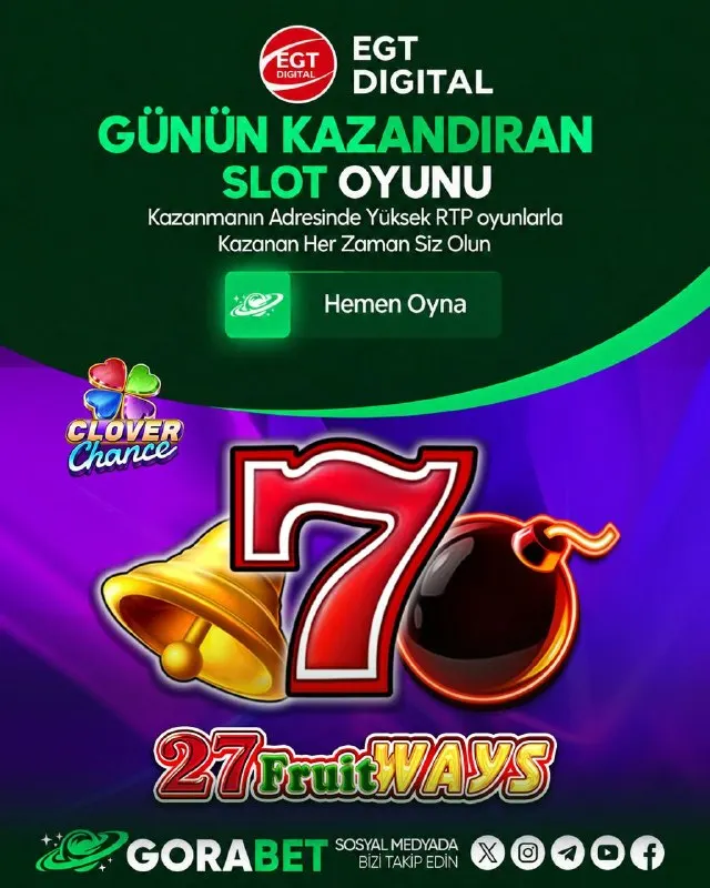 Gorabet Telegram: 🔔 Günün Kazandıran Slotu: 27 FRUIT WAYS! 🍀😍 EGT Digital kalitesiyle klasik slot…
