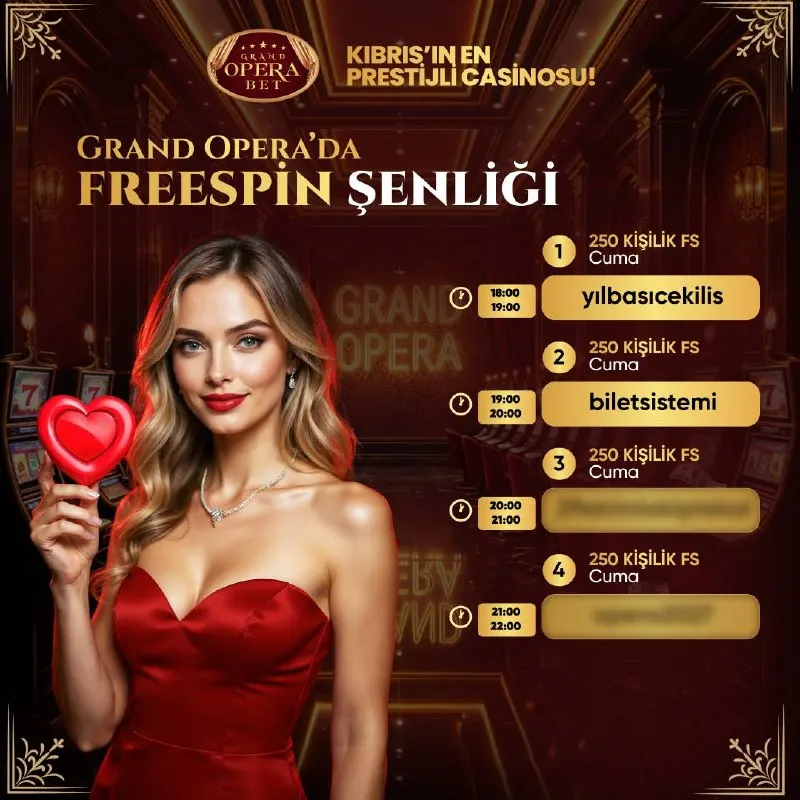 Grand Operabet Telegram: 🔥Free Spin Kodu: biletsistemi 🔥Kod Sayısı: 250 🍀 FREESPİN Koşulları; 📣 Eklenen…