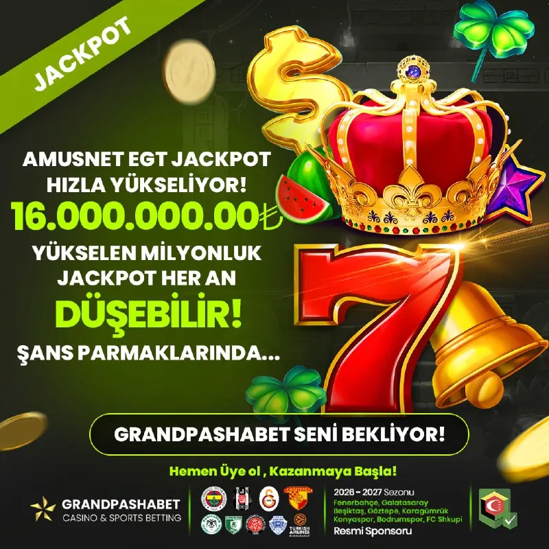 Grandpashabet Telegram: ⚡️⚡️⚡️⚡️⚡️⚡️⚡️⚡️⚡️⚡️⚡️ ⚡️ 👑 Jackpot hızla yükseliyor: milyonlar artıyor! ✨…
