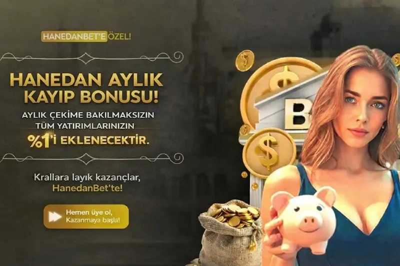 Hanedanbet Telegram: 📅 AYLIK %1 KAYIP BONUSU 🔥 🎁 Her ayın 1'inde, yalnızca Bonus Talep alanından…