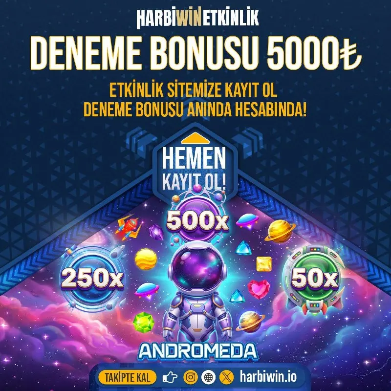 Harbiwin Telegram: 🎄 Yeni üyelerimize 👽👽👽👽🤫 Deneme Bonusu! 🌏 Hemen Harbi Etkinlik sitemize kayıt…